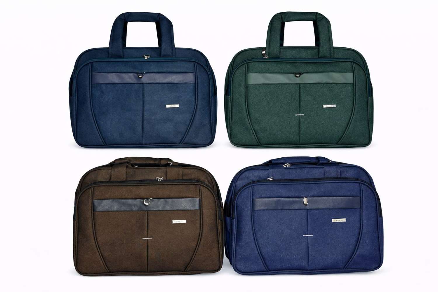 Grey & Blue Nylon Bag