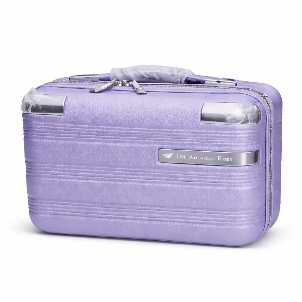 Lavender Purple Travel Vanity Box