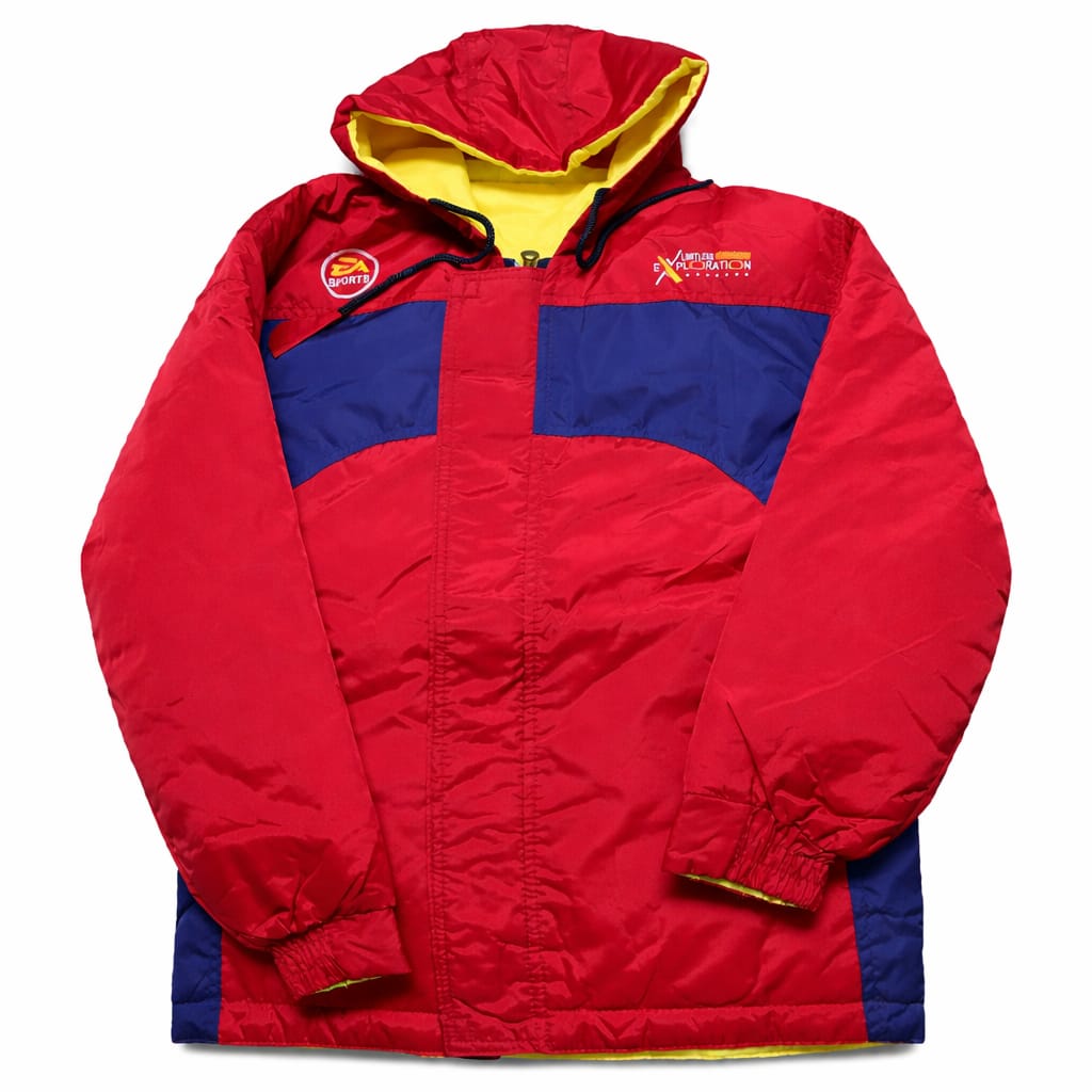 Red & Blue Sporty Rain Jacket