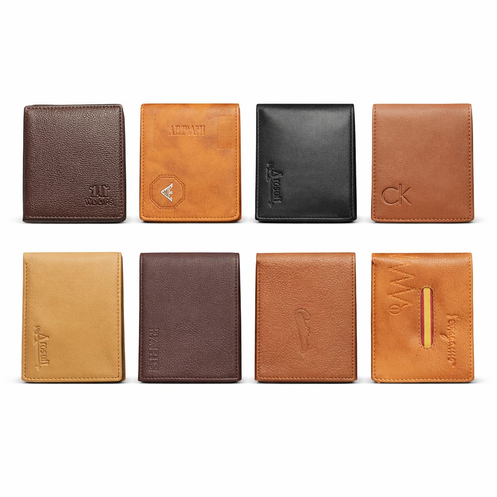 Vertical Leather Wallet